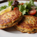 Homemade Jamaican Beef Patties with a flaky crust, served on a plate.