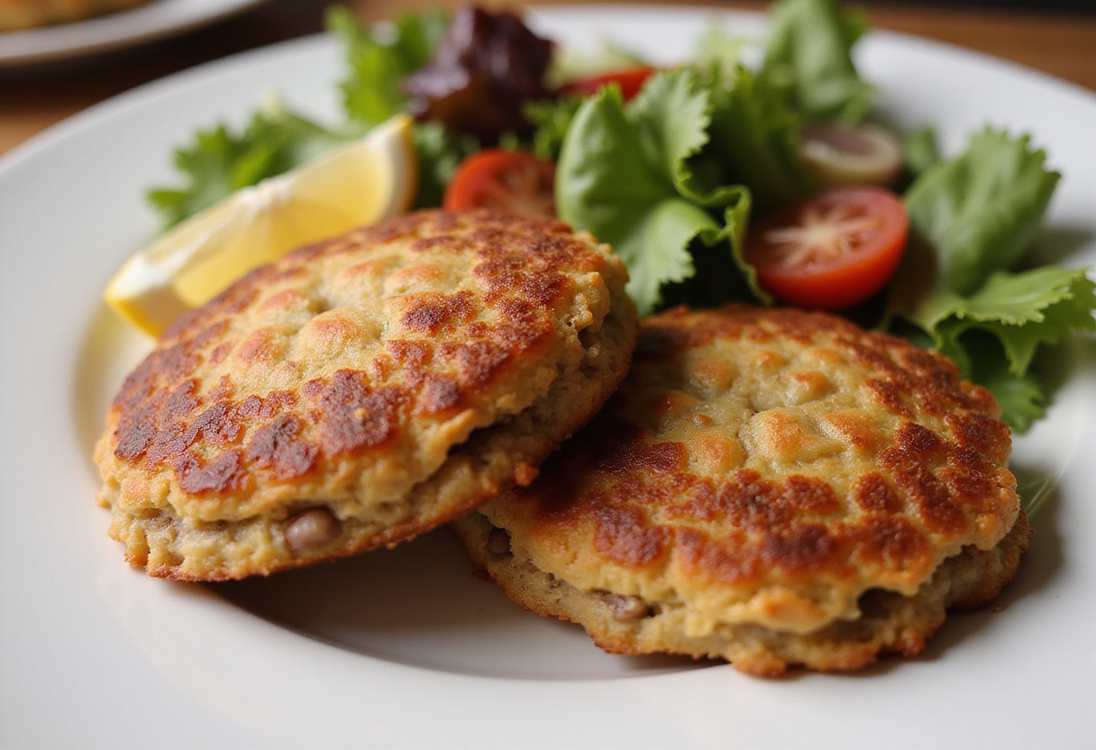 Homemade Jamaican Beef Patties with a flaky crust, served on a plate.