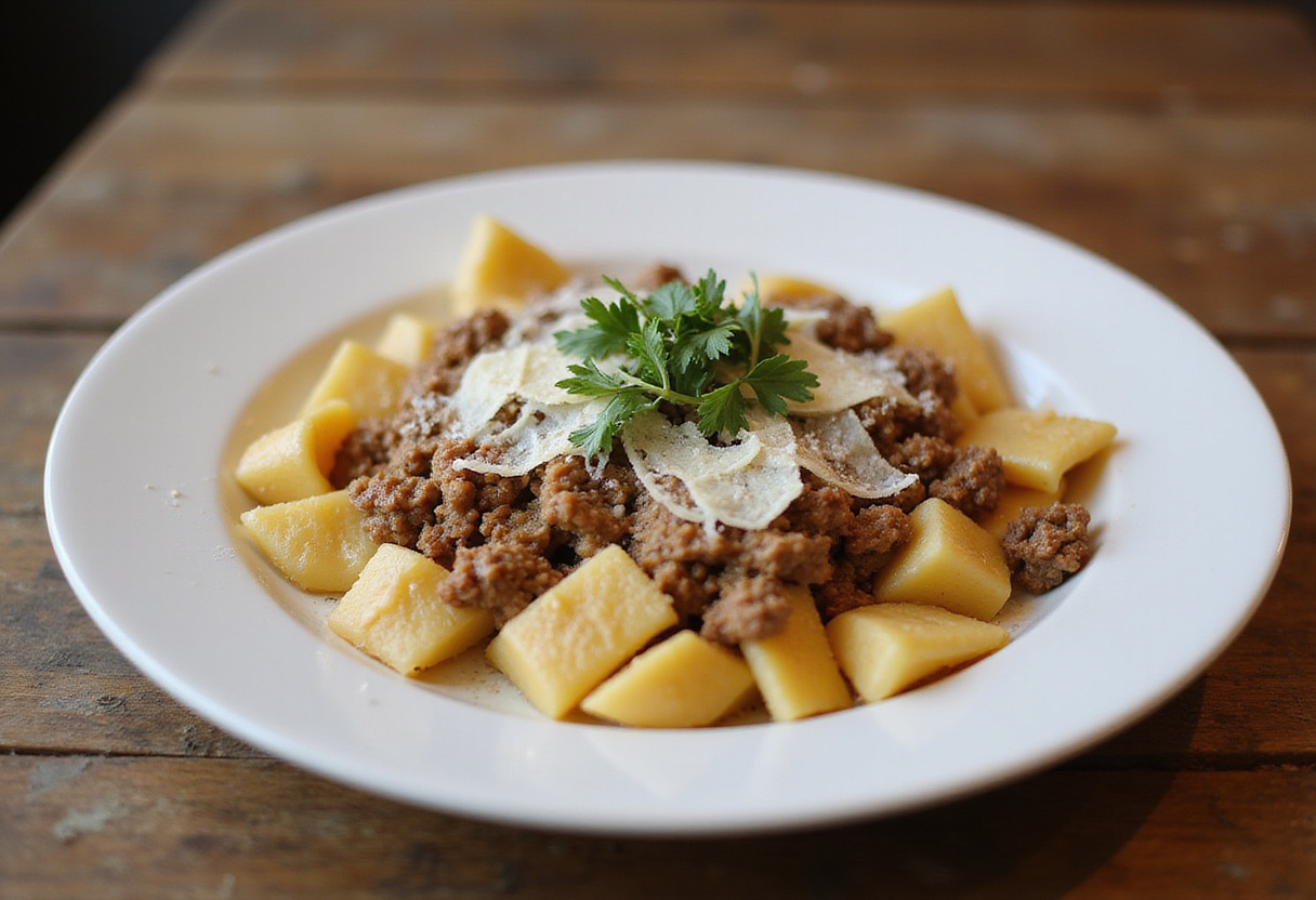 Perfectly cooked ground turkey pasta ready to serve.