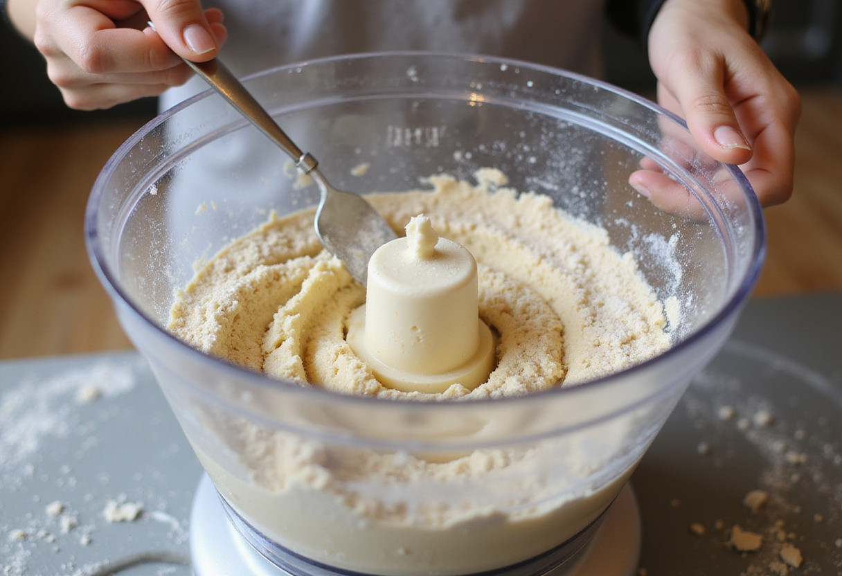 Making flaky pastry dough for homemade Jamaican Beef Patties.