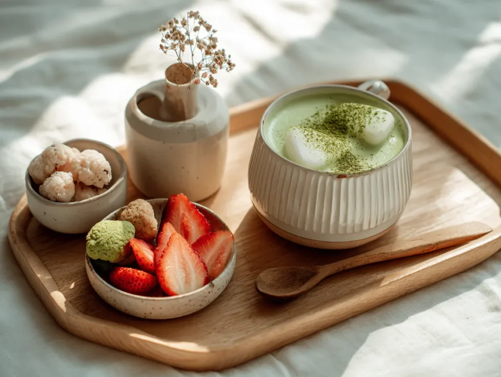 Strawberry Matcha Latte