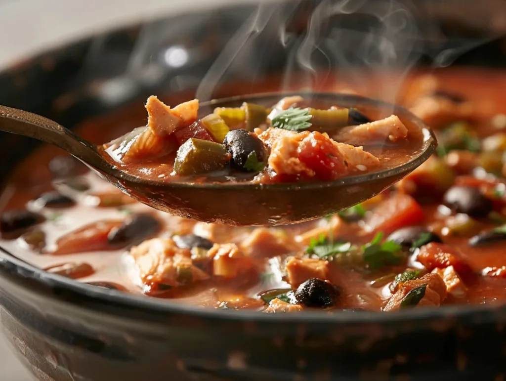 Chicken Poblano Black Bean Soup