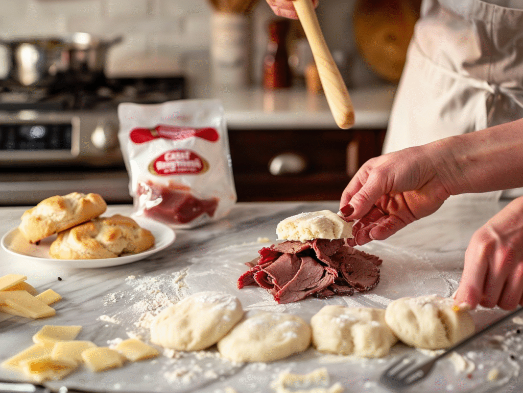 French Dip Biscuit Bites