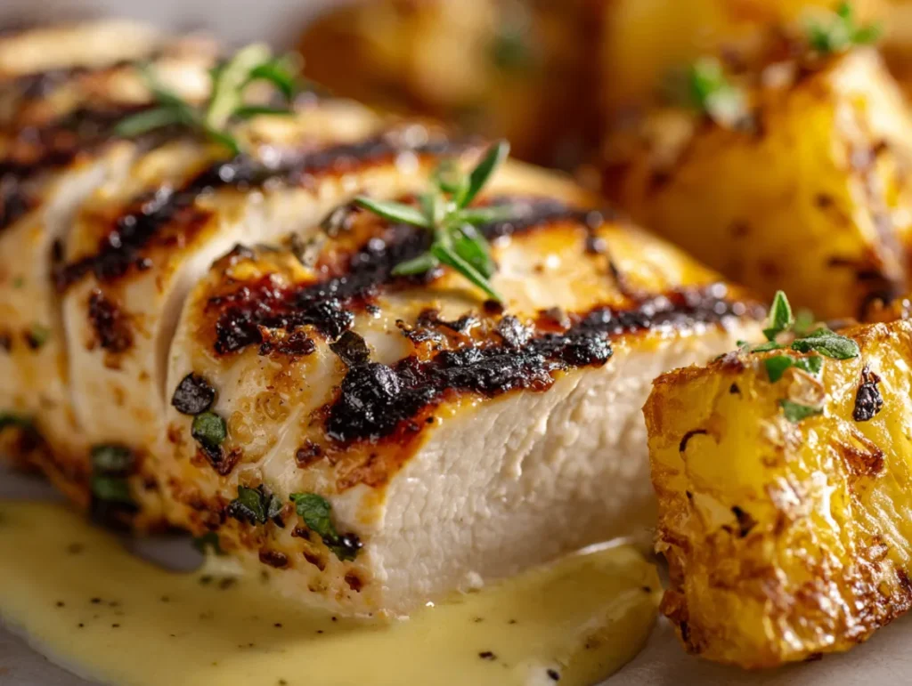 Grilled Chicken Fillet with Potatoes