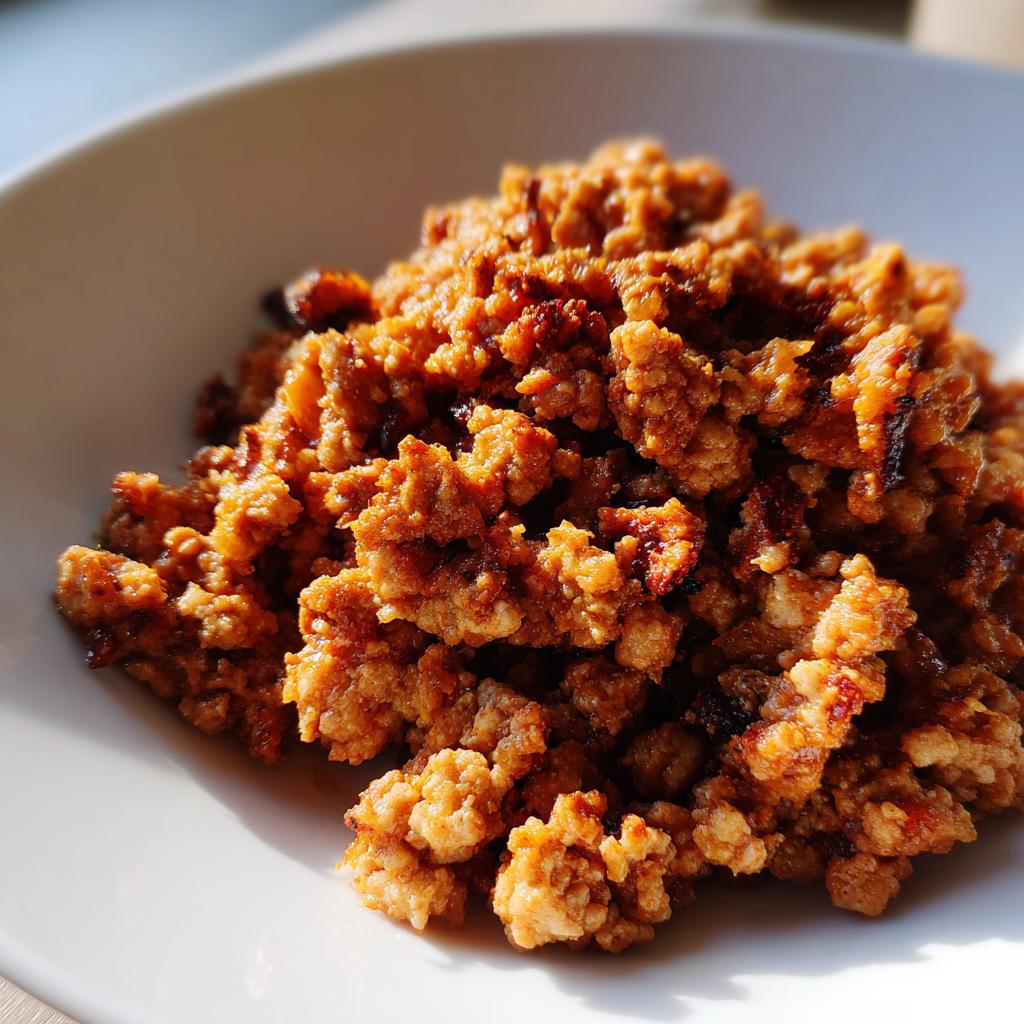 Close-up of a bowl filled with perfectly cooked ground turkey, a versatile ingredient for many ground turkey recipes.