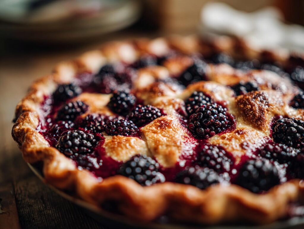 blackberry cobbler pie crust - Featured