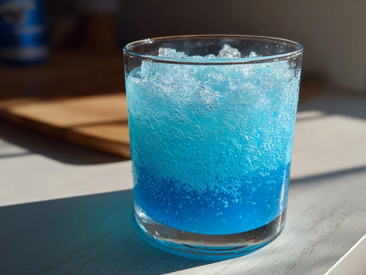 blue raspberry frozen lemonade - Featured