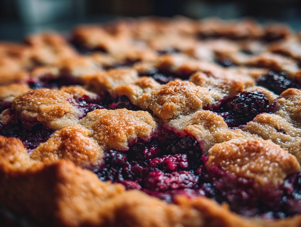 buttery blackberry cobbler - Featured