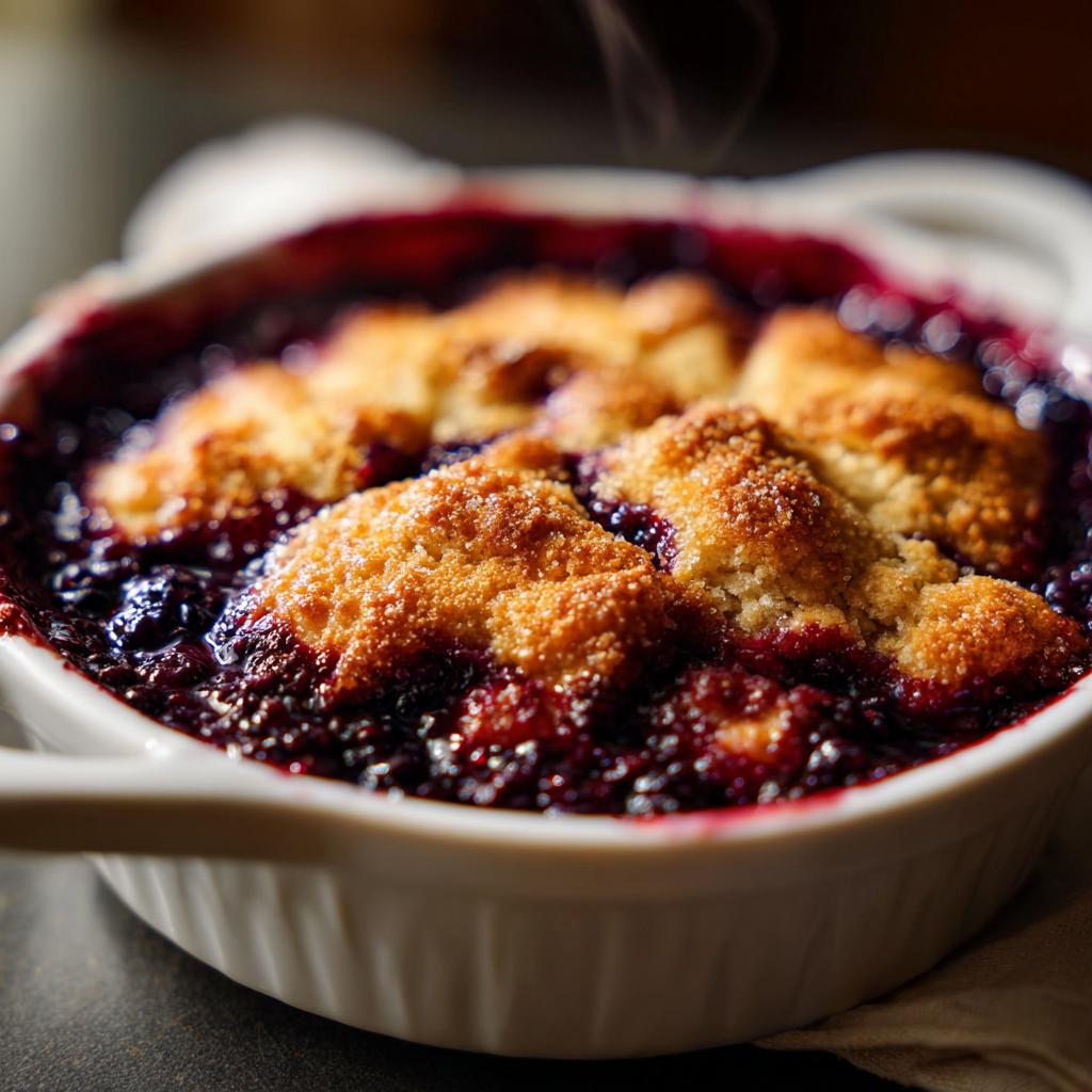 buttery blackberry cobbler - Tasty