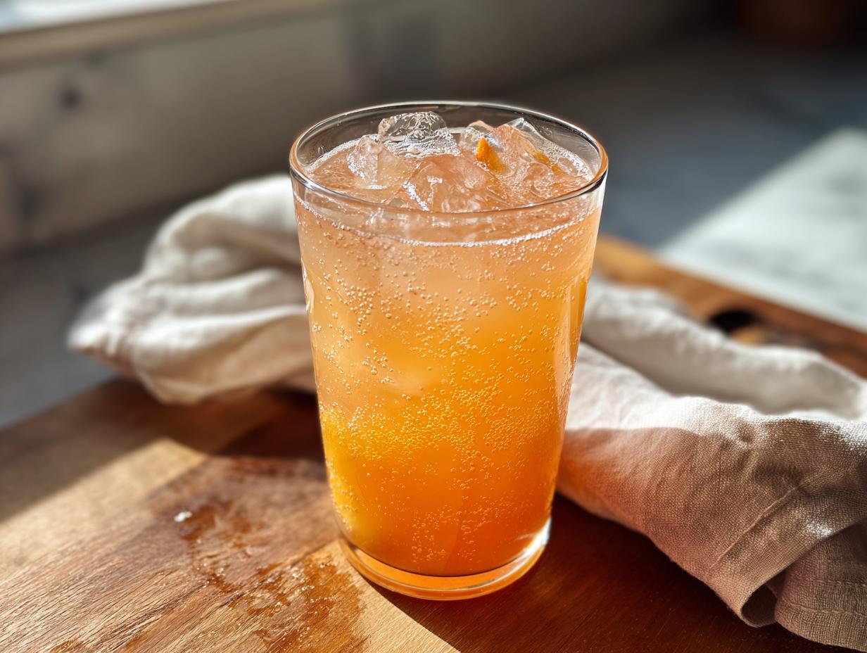 easy peach lemonade - Featured