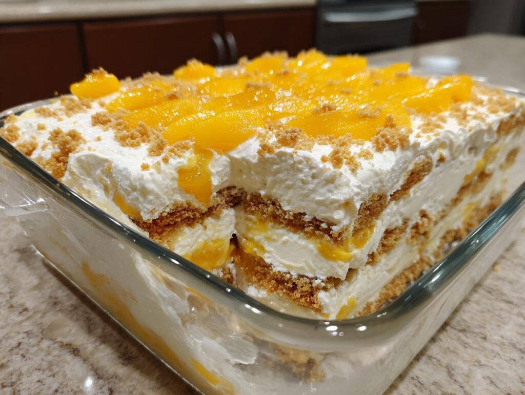 filipino no bake mango float - Featured