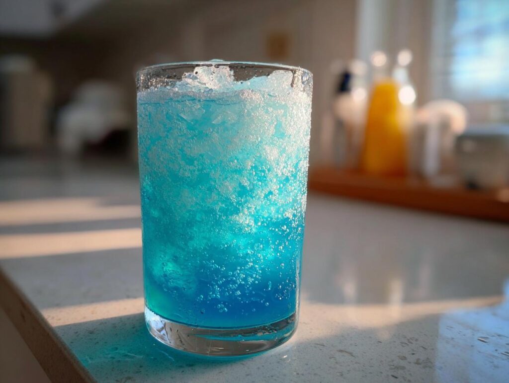 frozen blue lagoon drink - Featured