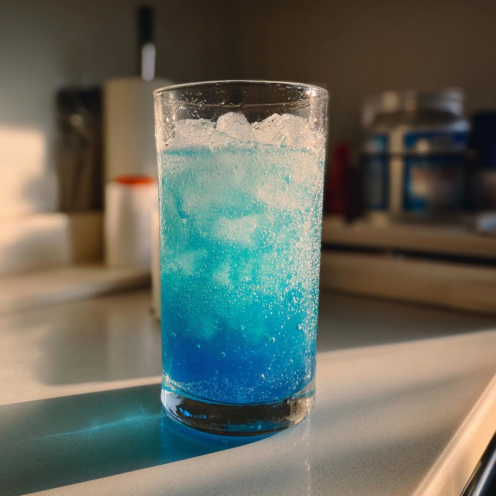 frozen blue lagoon drink - Tasty