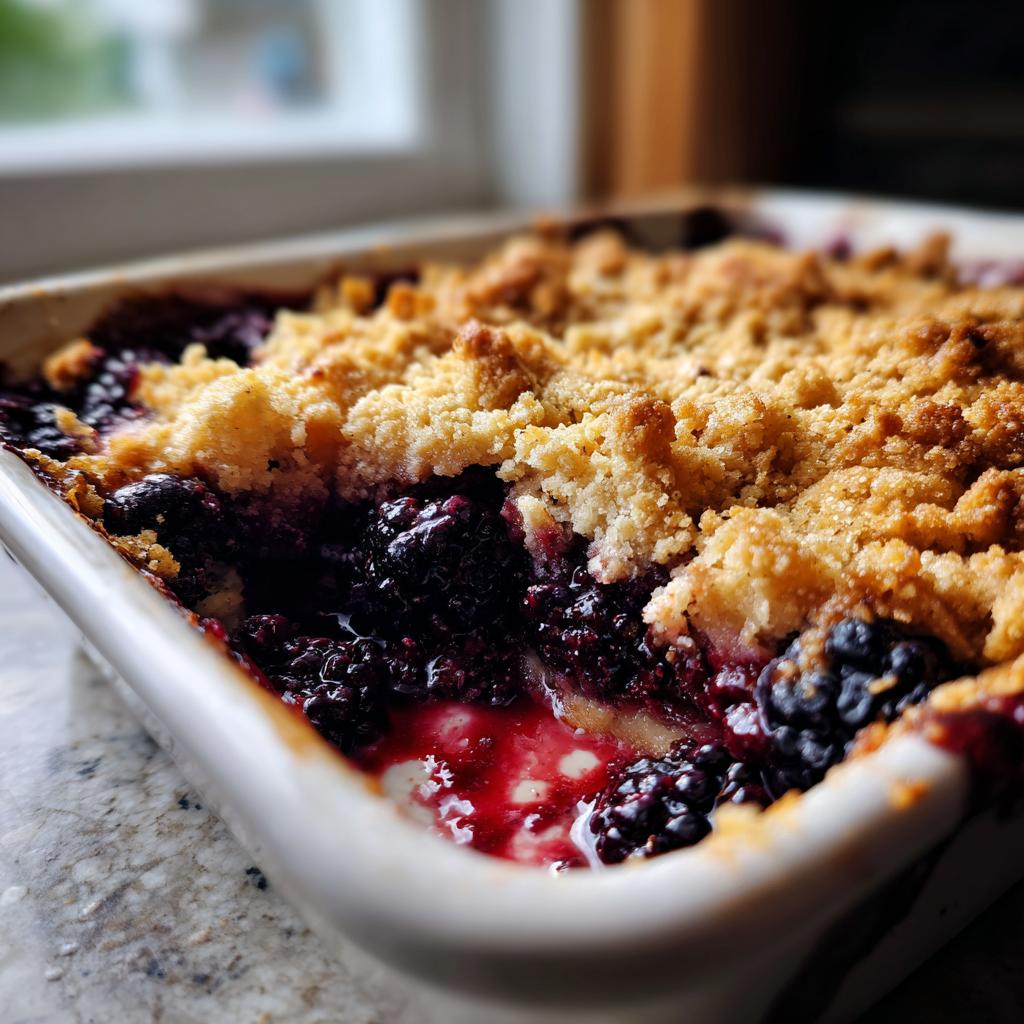homemade blackberry cobbler - Tasty
