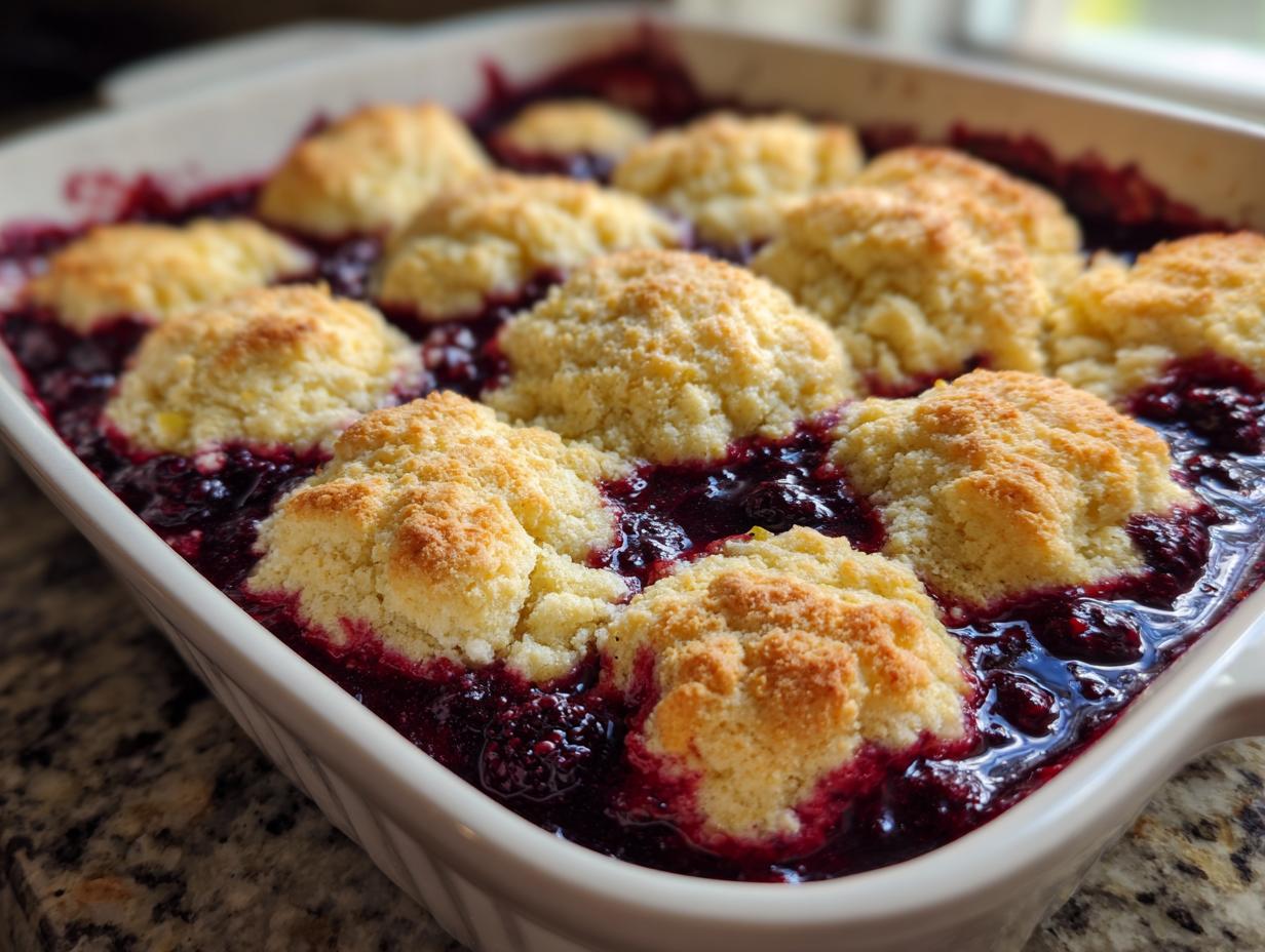 kentucky blackberry cobbler - Featured