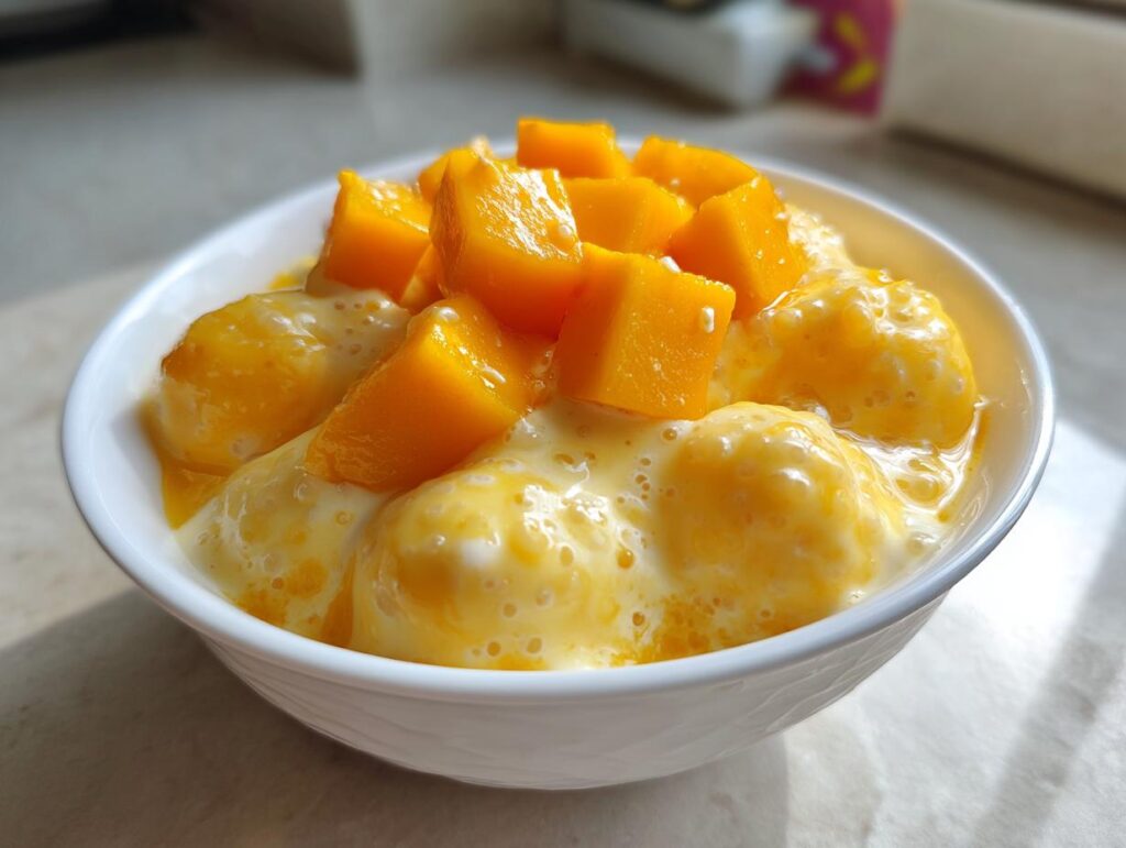 mango sago dessert bowl - Featured