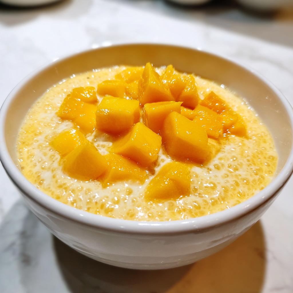 mango sago dessert bowl - Tasty