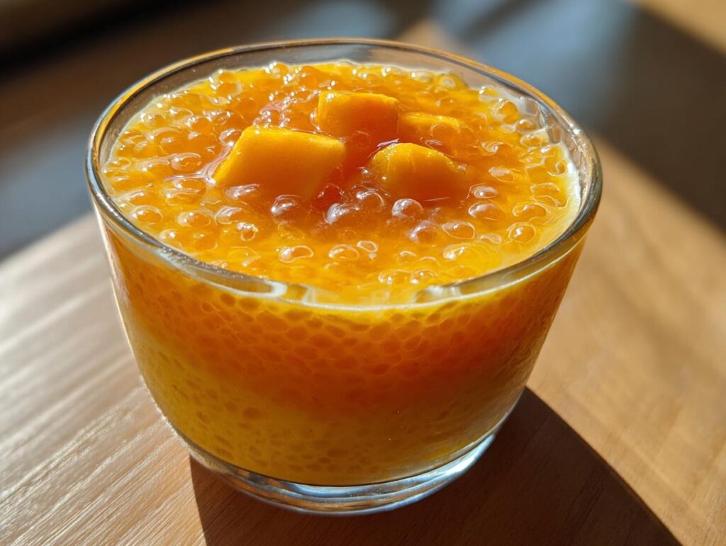 mango sago pudding - Featured