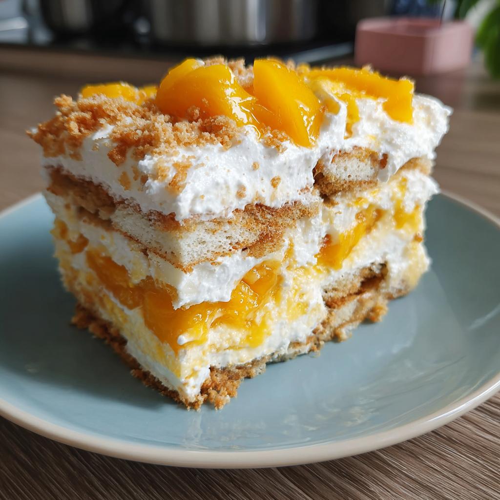 no bake mango float - Tasty
