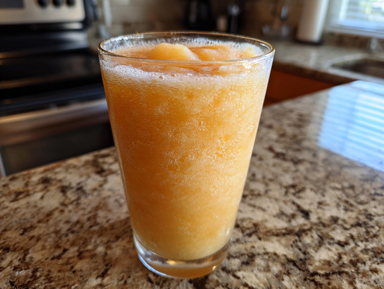 peach lemonade slush - Featured