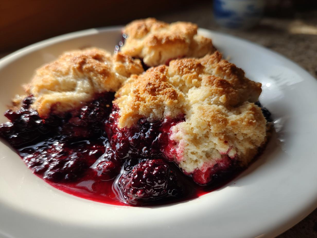 southern blackberry cobbler - Featured