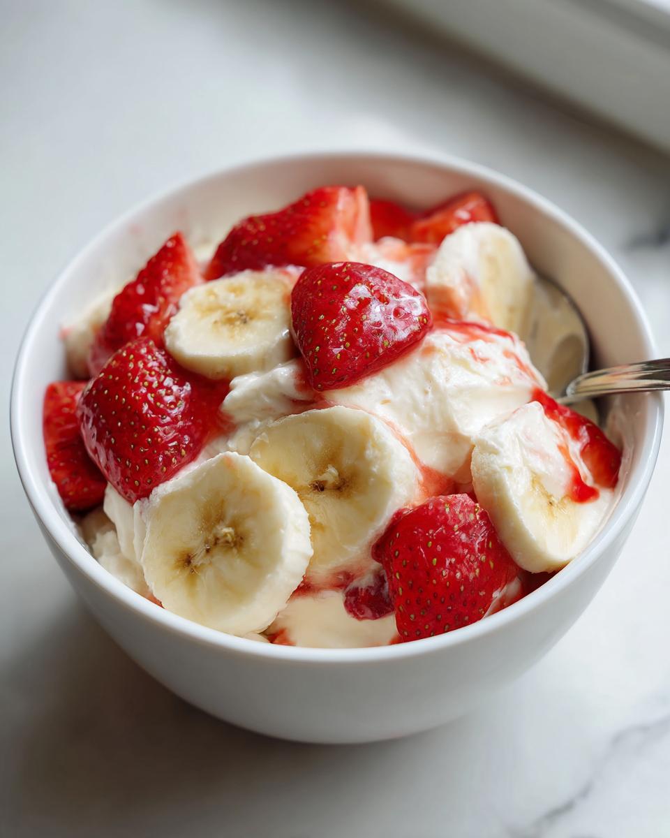 strawberry banana cheesecake salad - Other 1