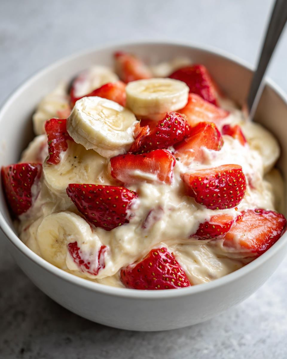 strawberry banana cheesecake salad - Other 3